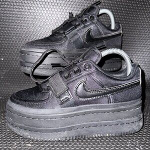 Nike Vandal 2K Double Stack Triple Black Platform Sneaker Shoes Women’s Size 7